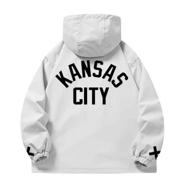 KANSAS CITY Full Zip Jacket - White – MADE MOBB