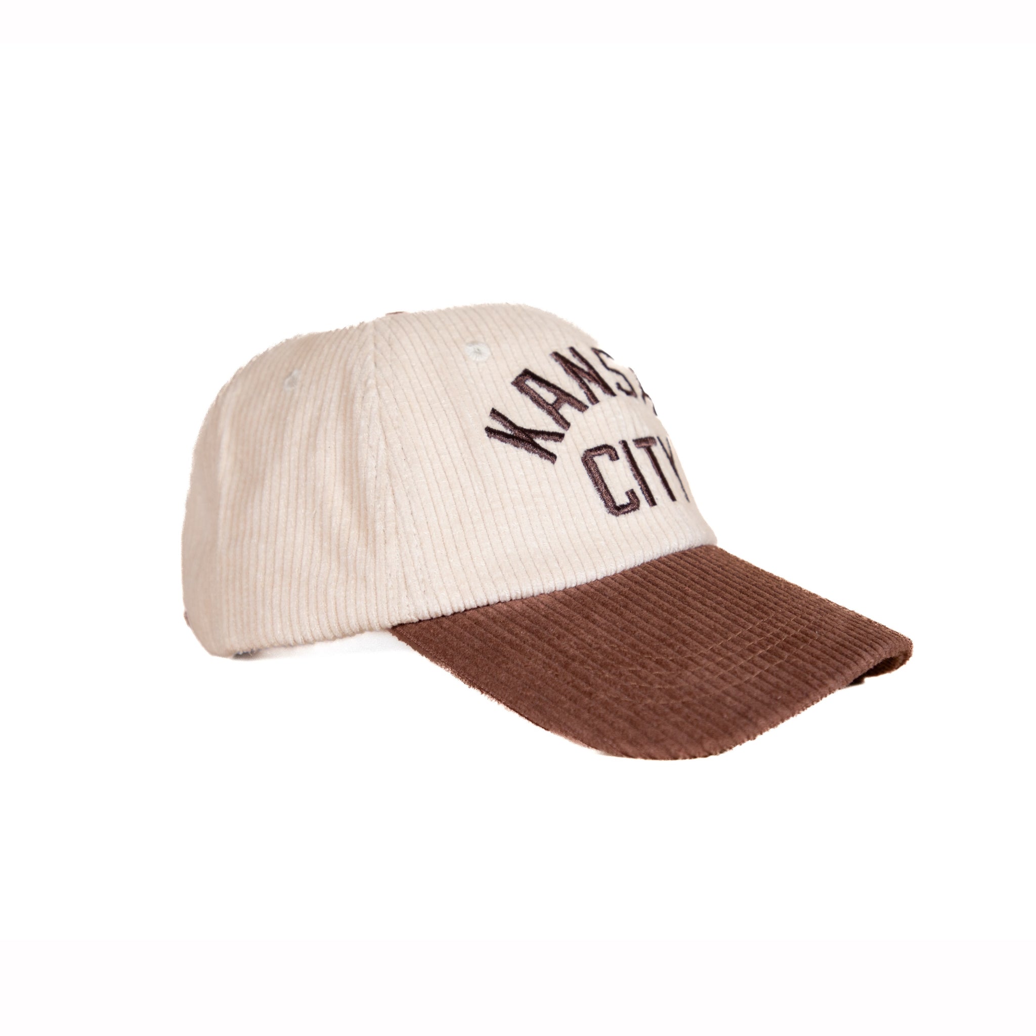KC OG Corduroy Hat- Cream/Brown
