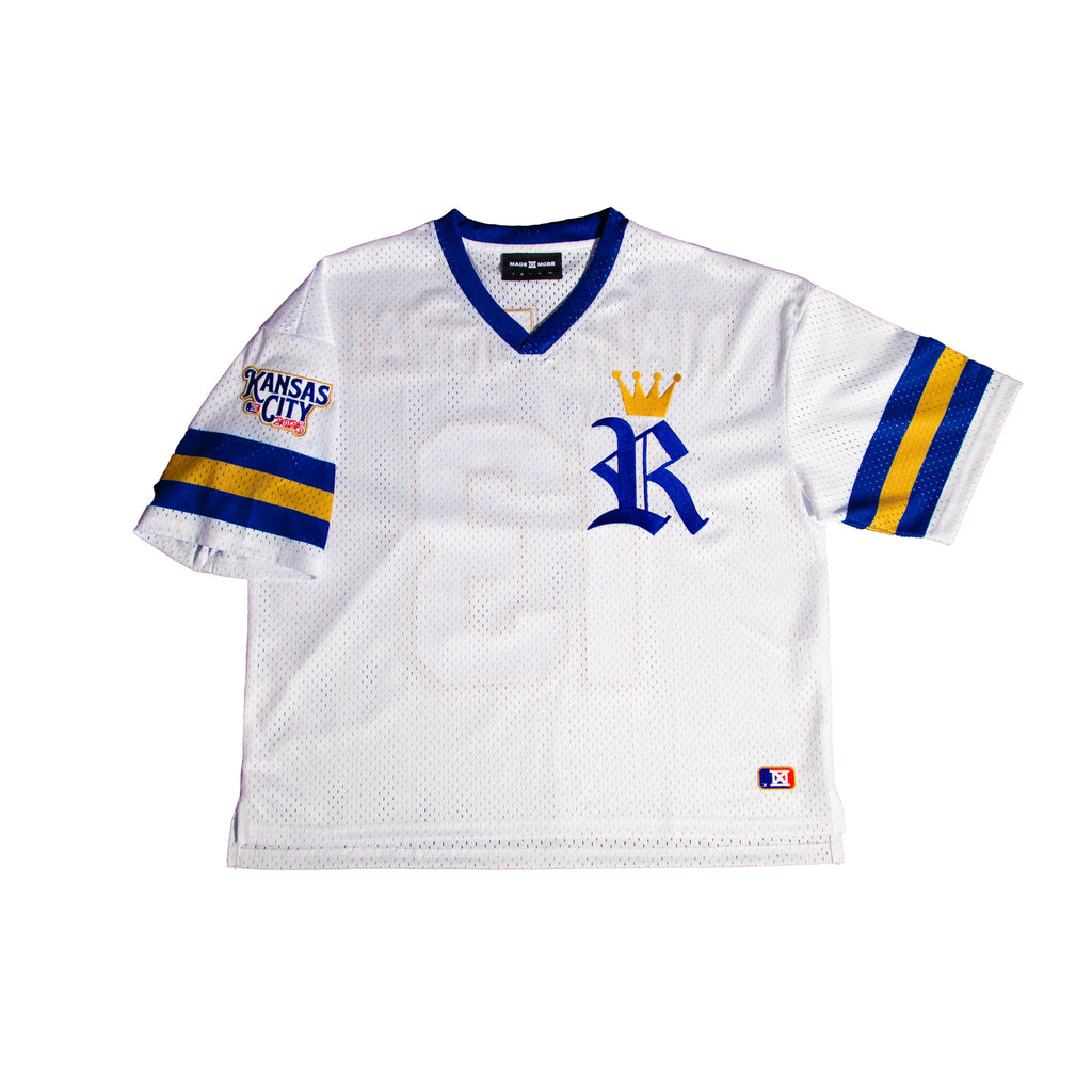 MADE ROYAL 13 Crop Jersey - White – MADE MOBB