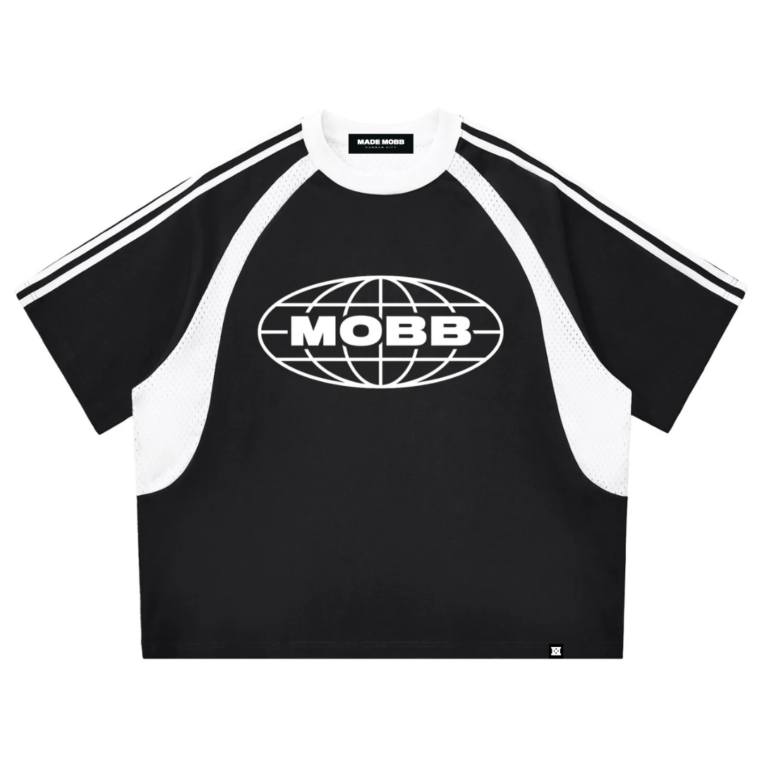 MOBB Globe Mesh Tee - Black