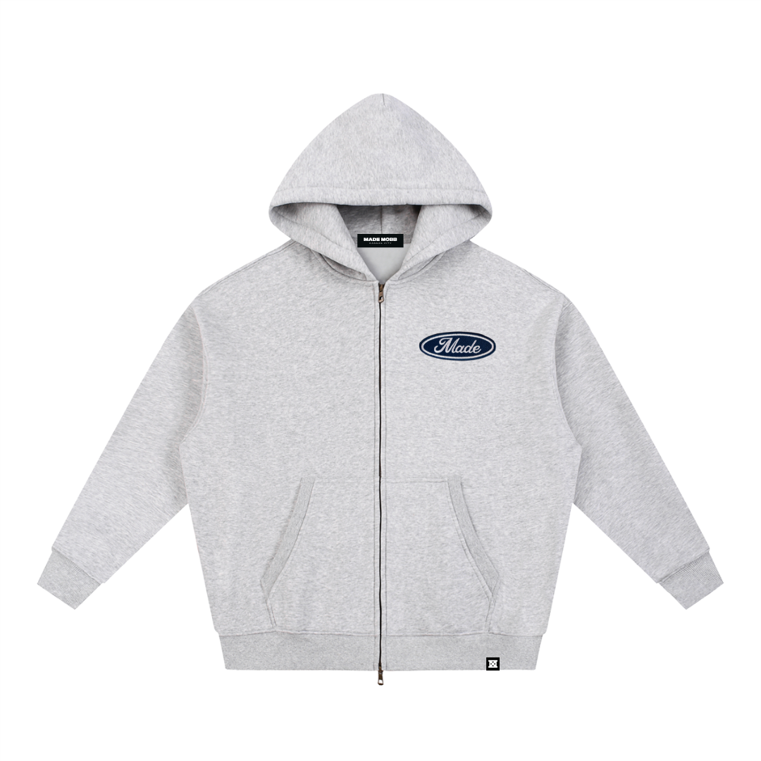 Made Full Zip Crop Hoodie