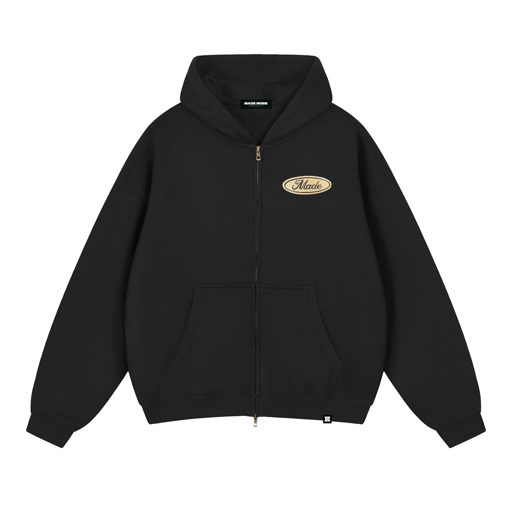 Made Full Zip Crop Hoodie