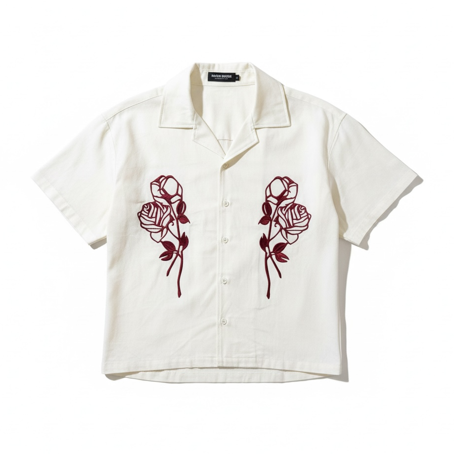 Flower Shop Button Up - Ivory