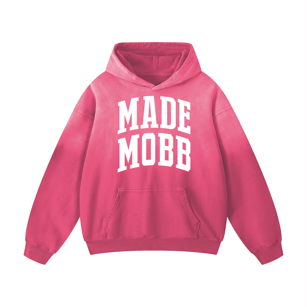 MADE MOBB Heavyweight Hoodie - Sunfade Red
