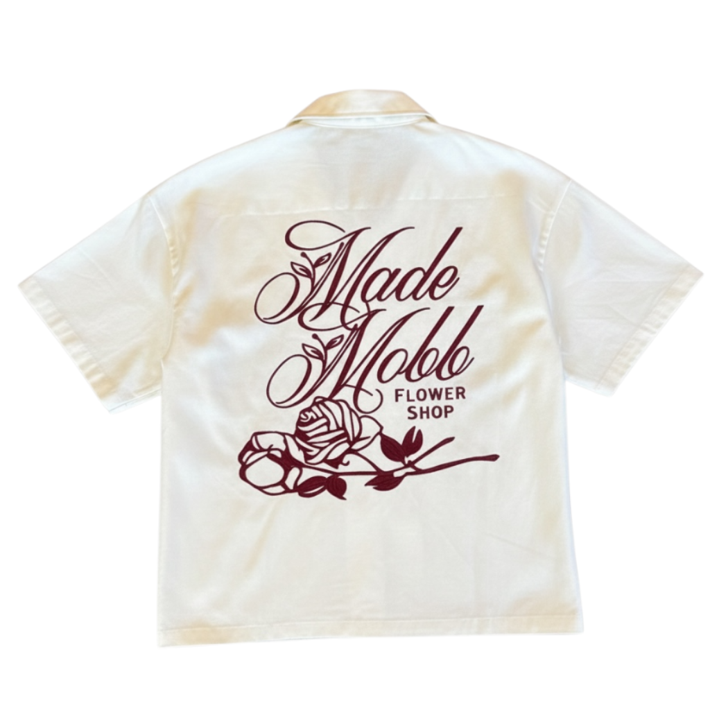 Flower Shop Button Up - Ivory