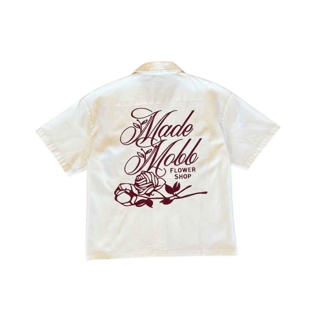 Flower Shop Button Up - Ivory