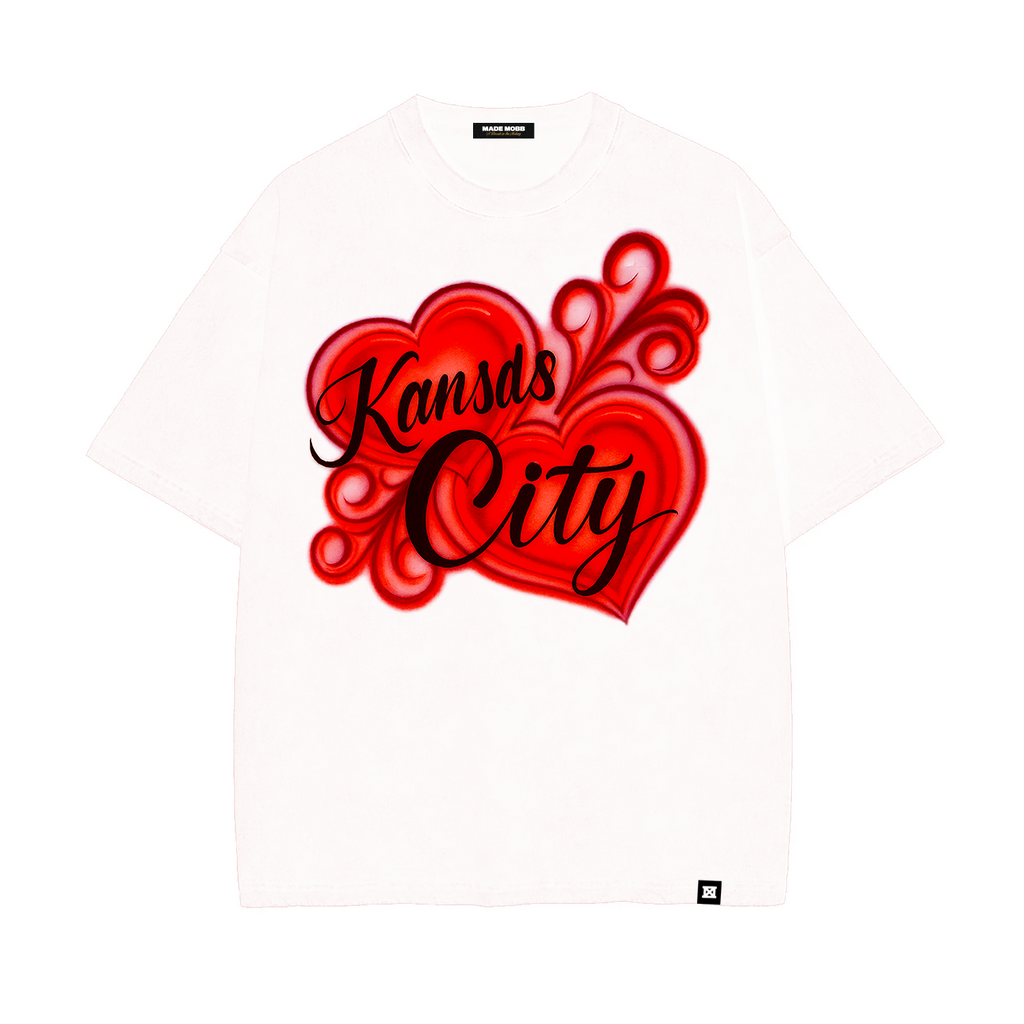 Kansas City @ Heart Tee - White