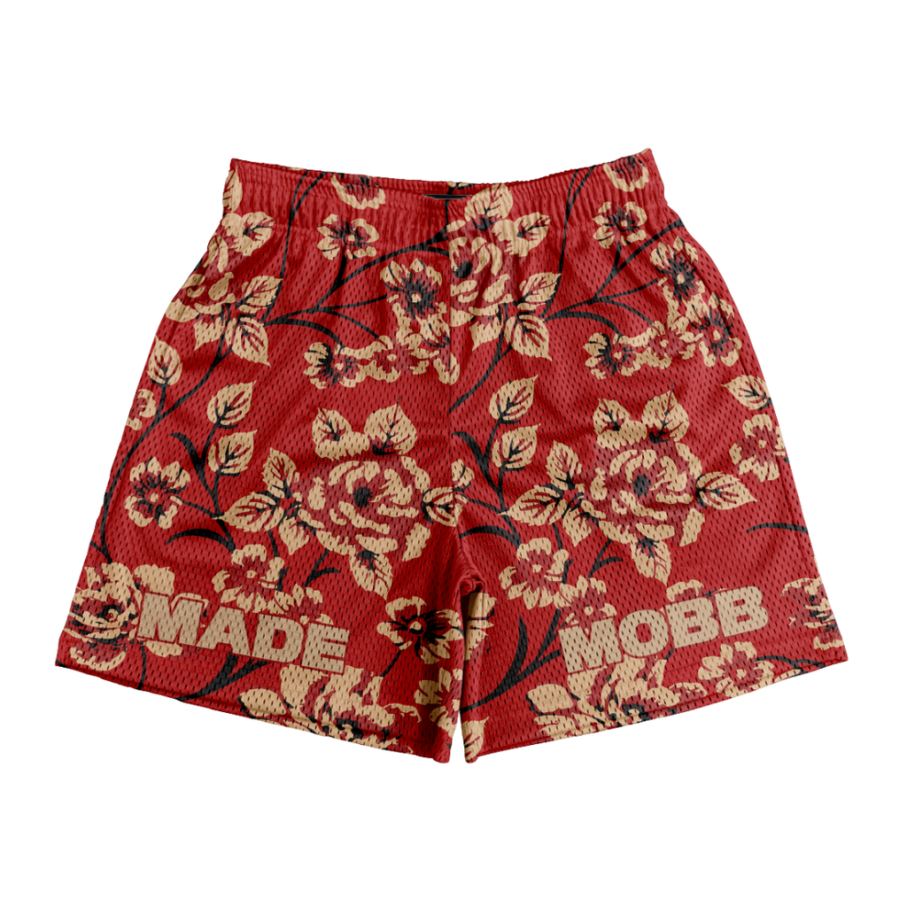 MADE MOBB Shorts - Red Garden
