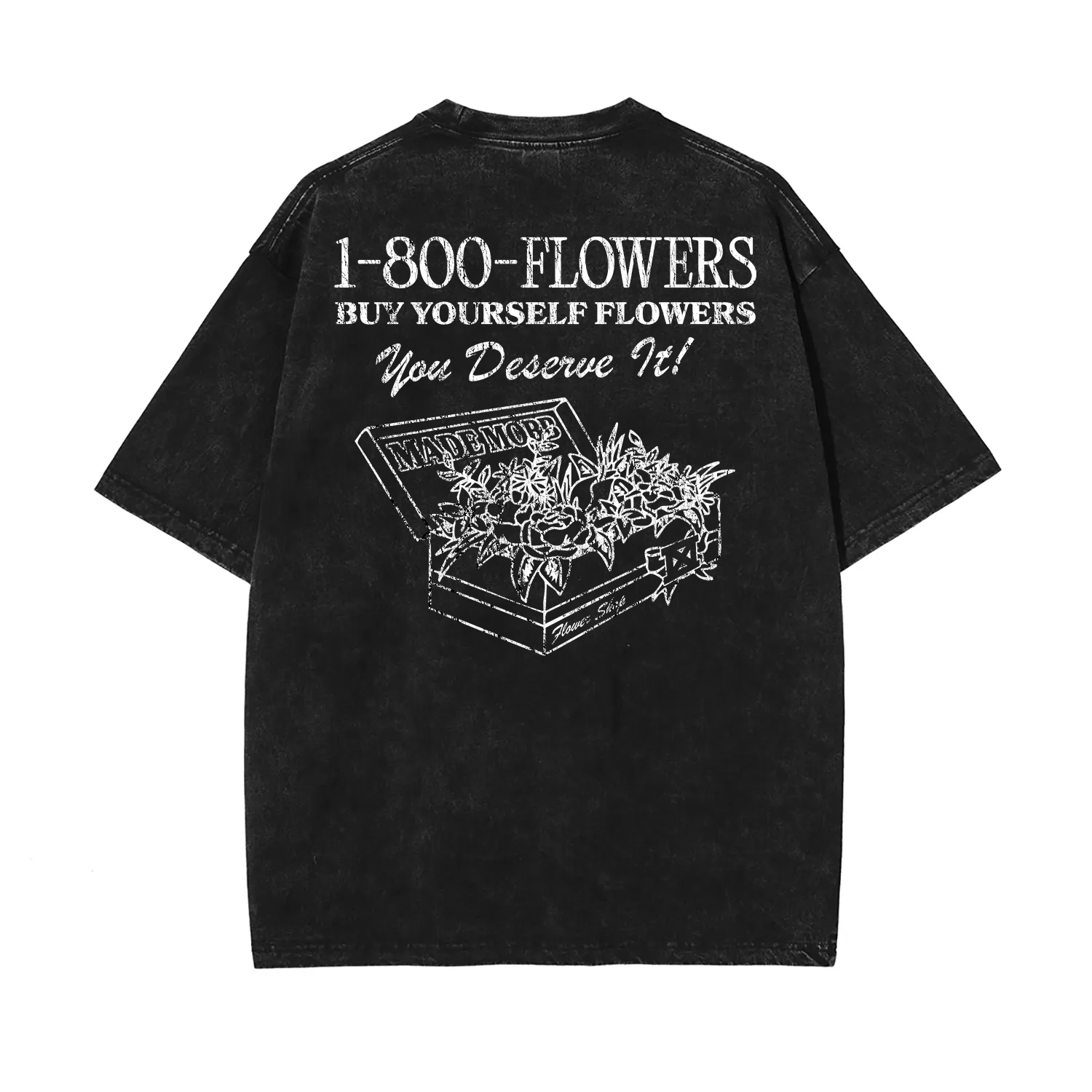 Buy Yourself Flowers Tee - Black