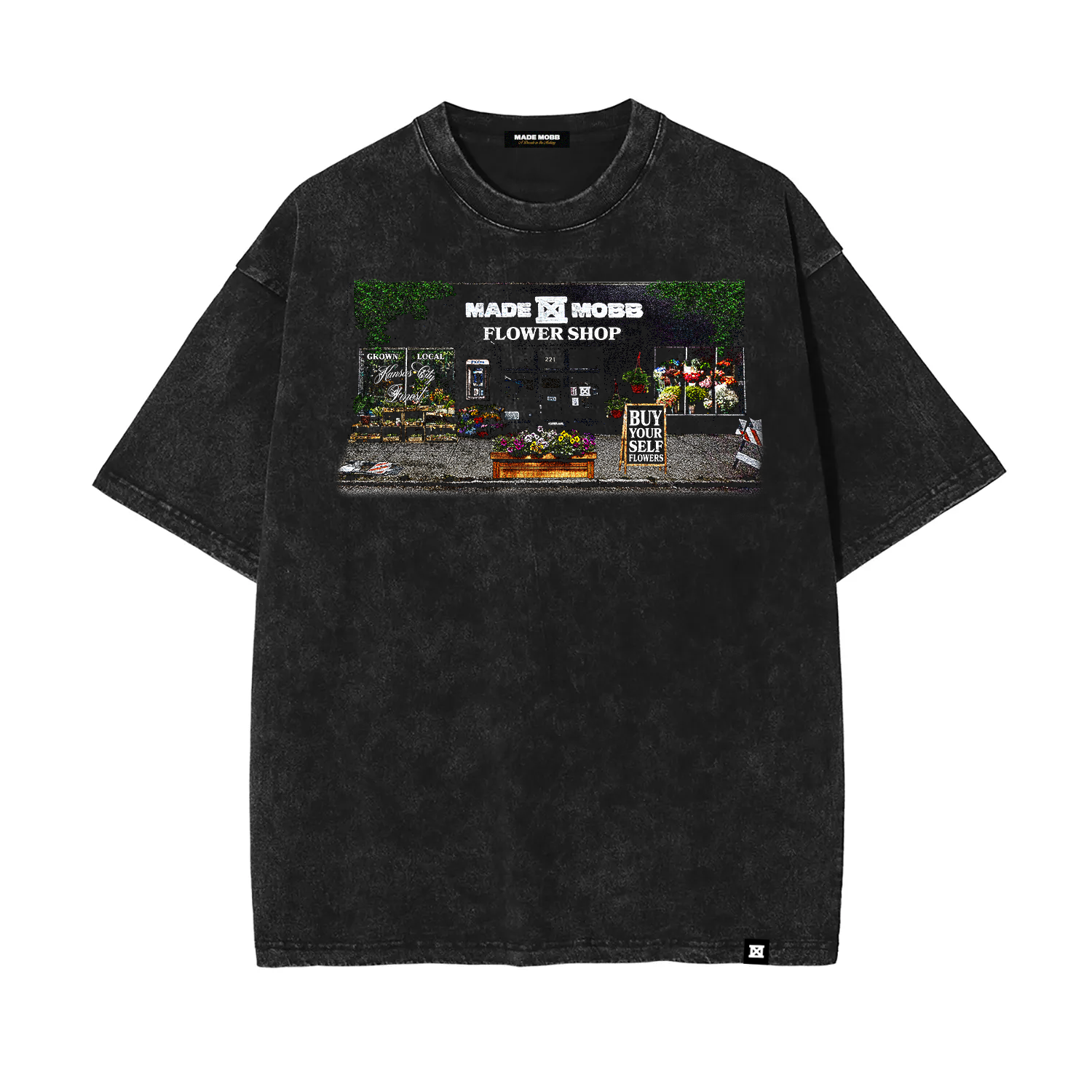 Buy Yourself Flowers Tee - Black
