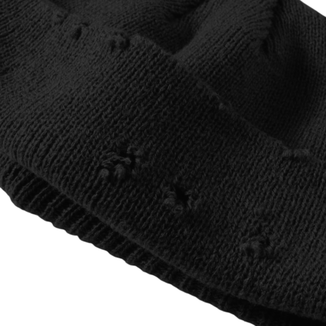 MADE Distressed Beanie - Black