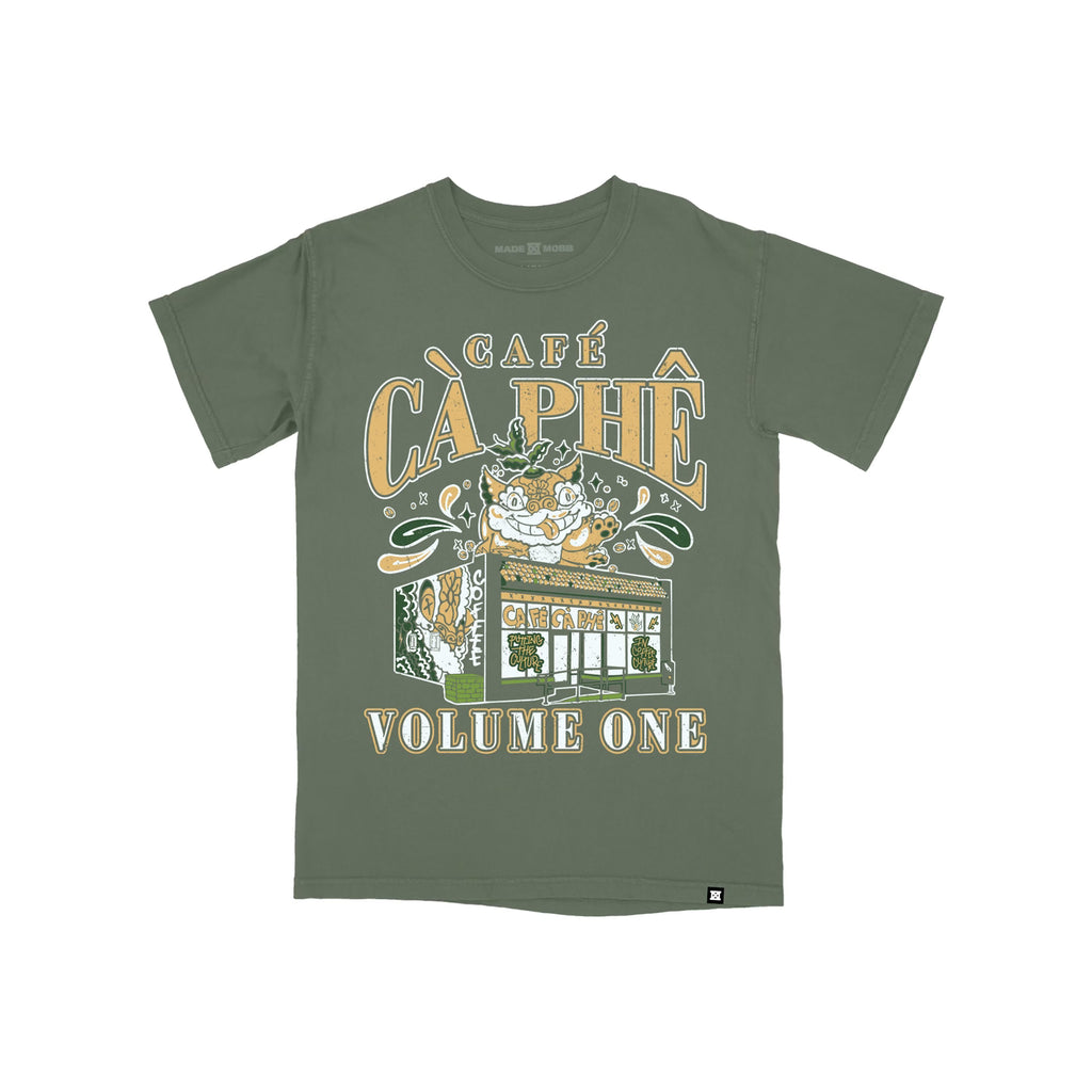 PREORDER: Cafê Cà Phê Volume 1 T-Shirt - Moss