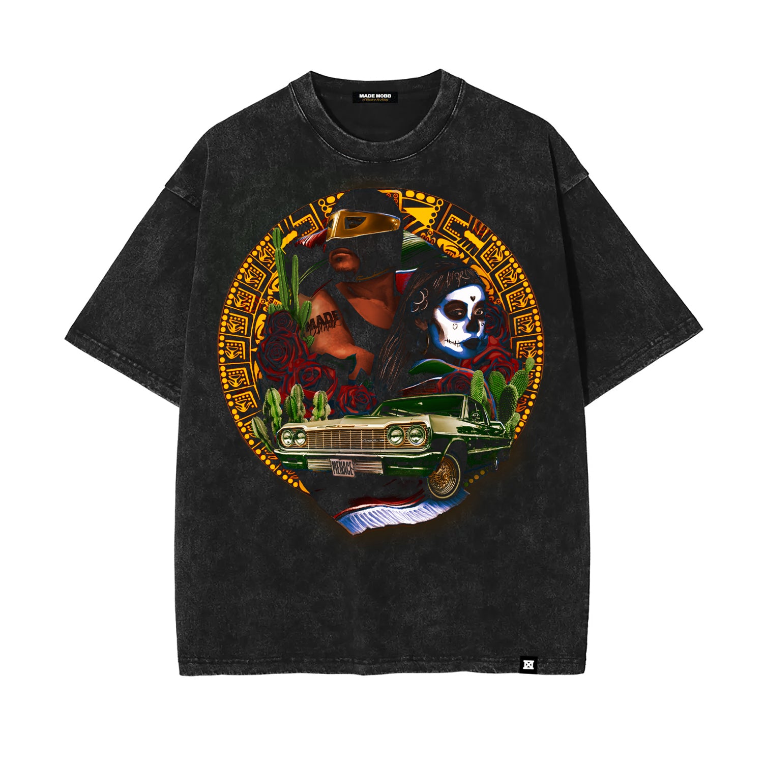 MADE Amor Aztec v2 Tee - FK MENACE X MADE MOBB