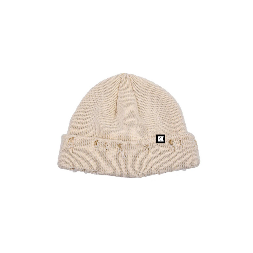 MADE Distressed Beanie - Cream