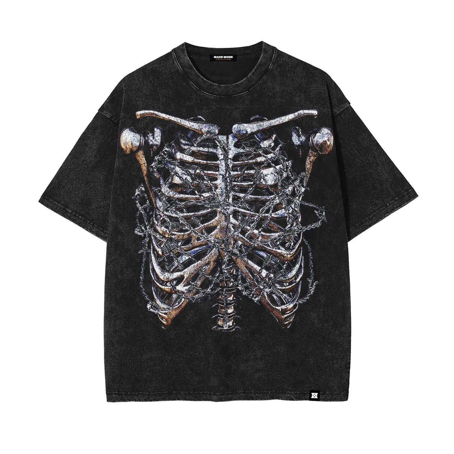 FEAR NOT Rib Tee - Black