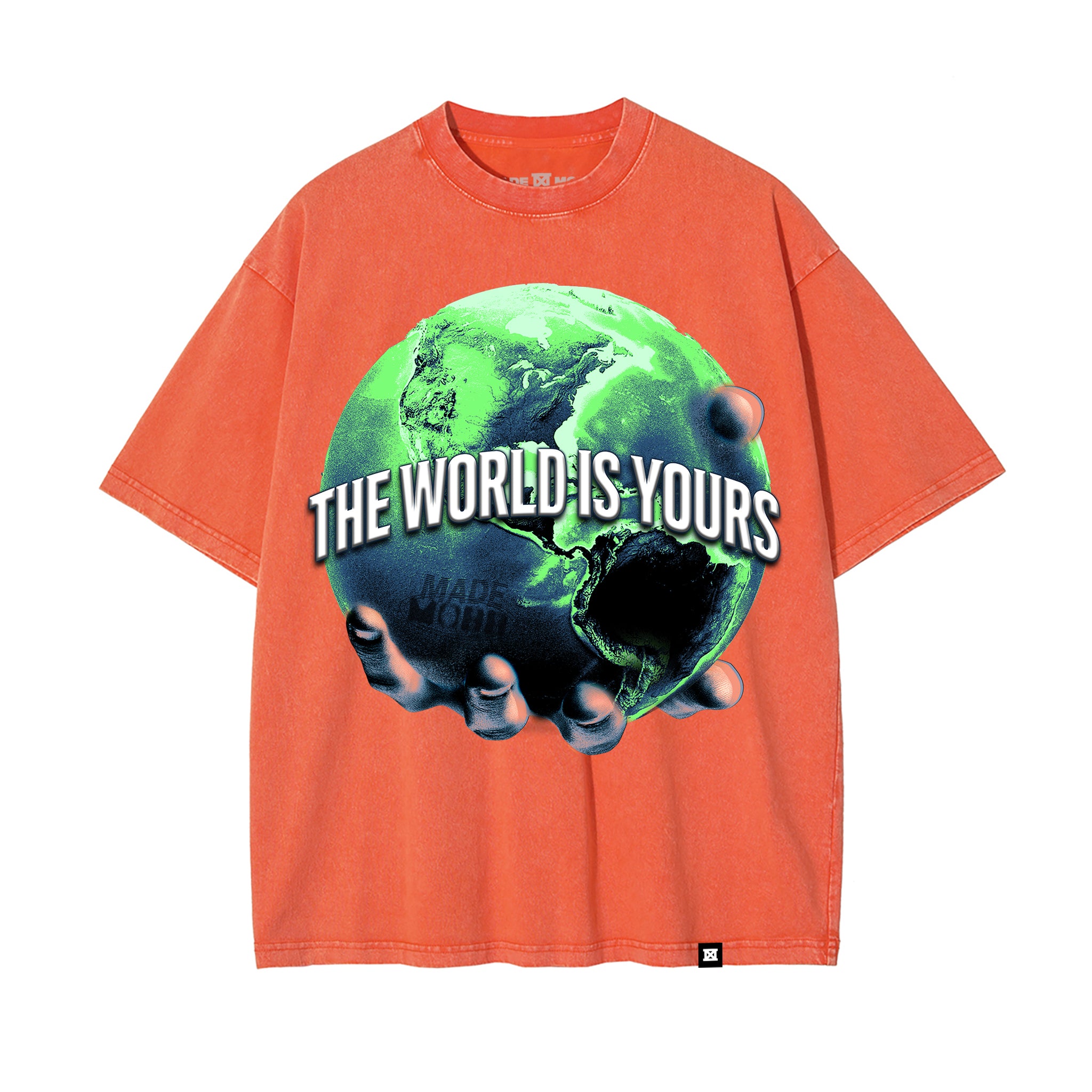 The World Is Yours Tee - Tangerine