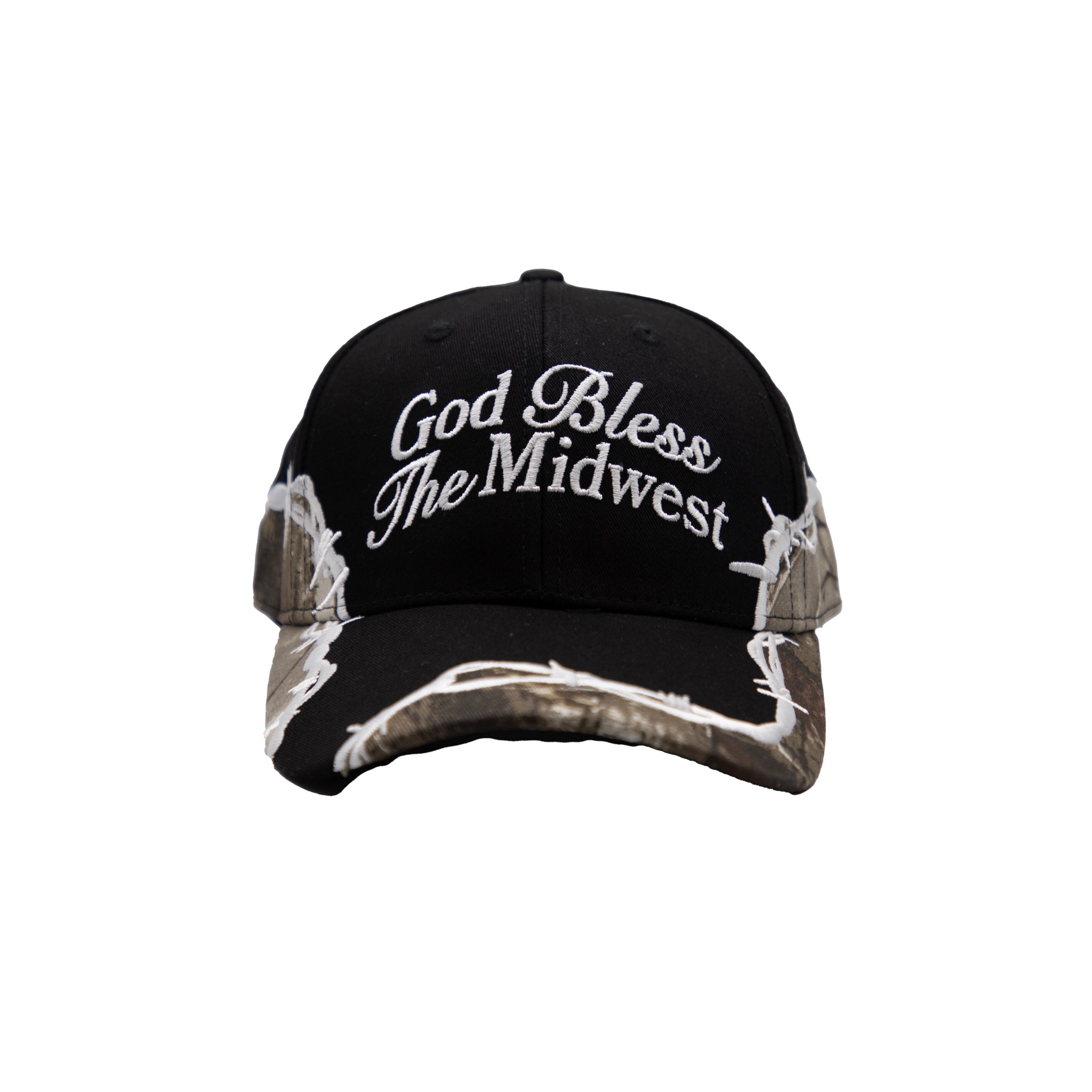 God Bless the Midwest Hat - Black/Camo