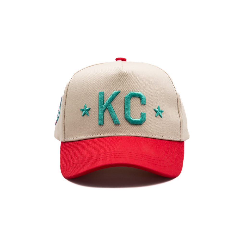 Signature KC Snapback - Red/Cream - KC CURRENT X MADE MOBB