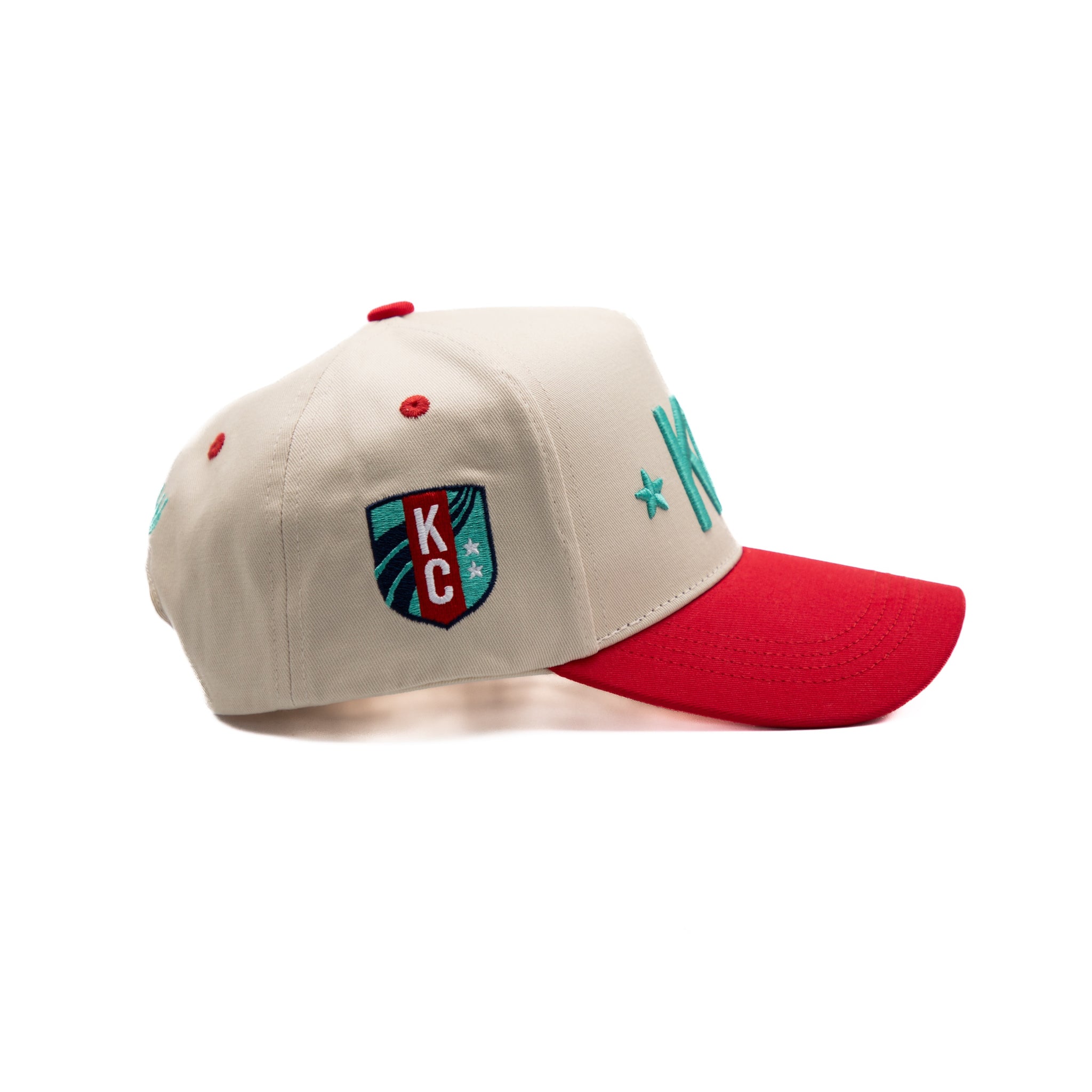 Signature KC Snapback - Red/Cream - KC CURRENT X MADE MOBB