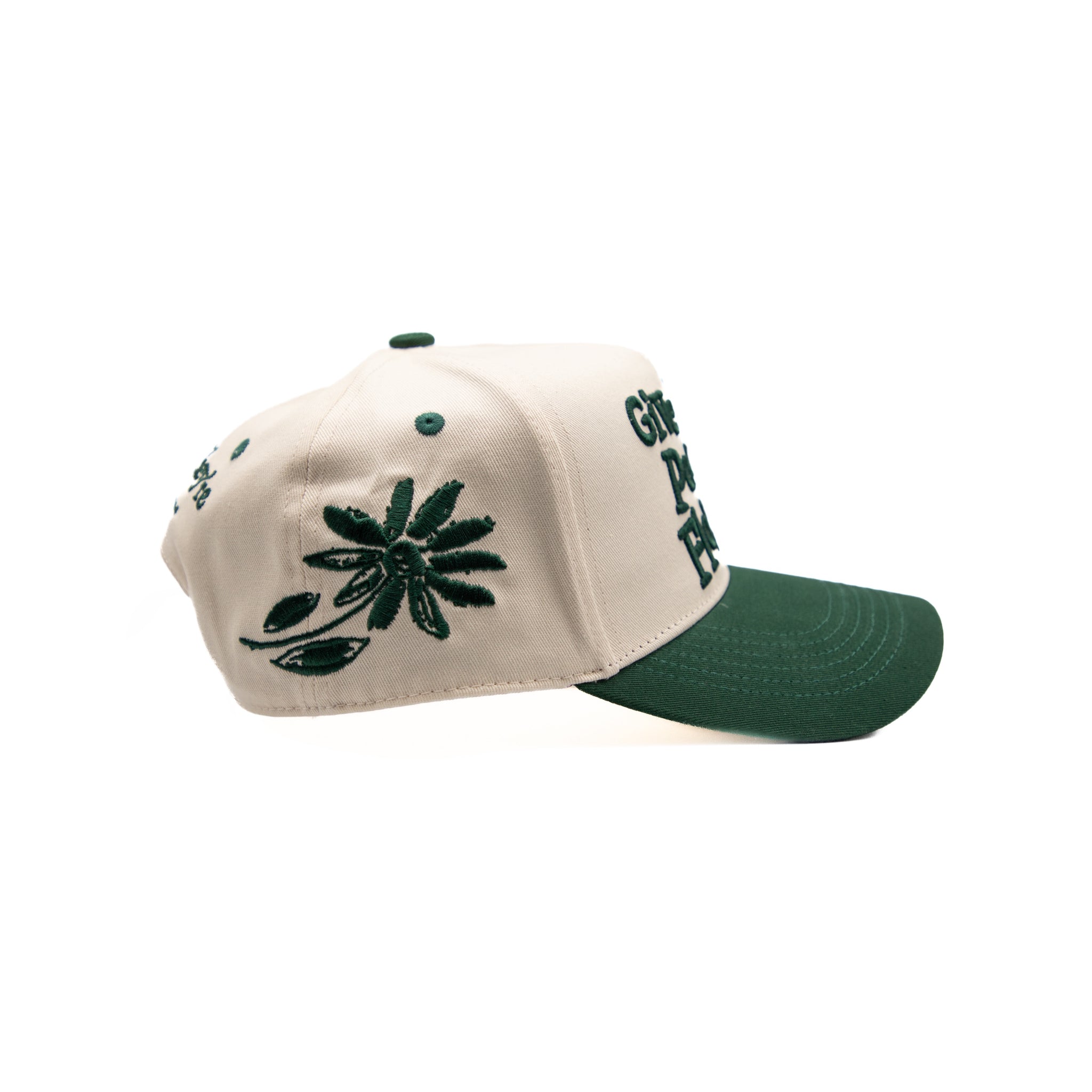 Give Your People Flowers Hat - Forest/Cream