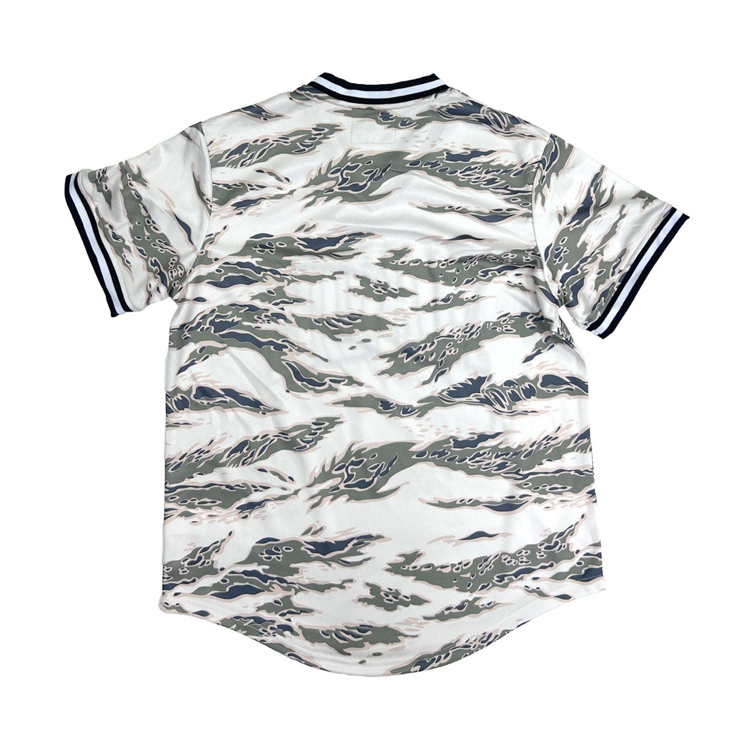 MADE V Neck Jersey - Cream Tiger Camo