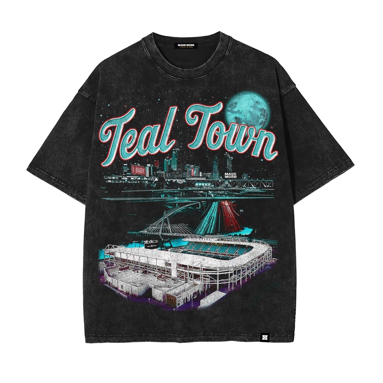 Teal Town Tee - KC CURRENT X MADE MOBB