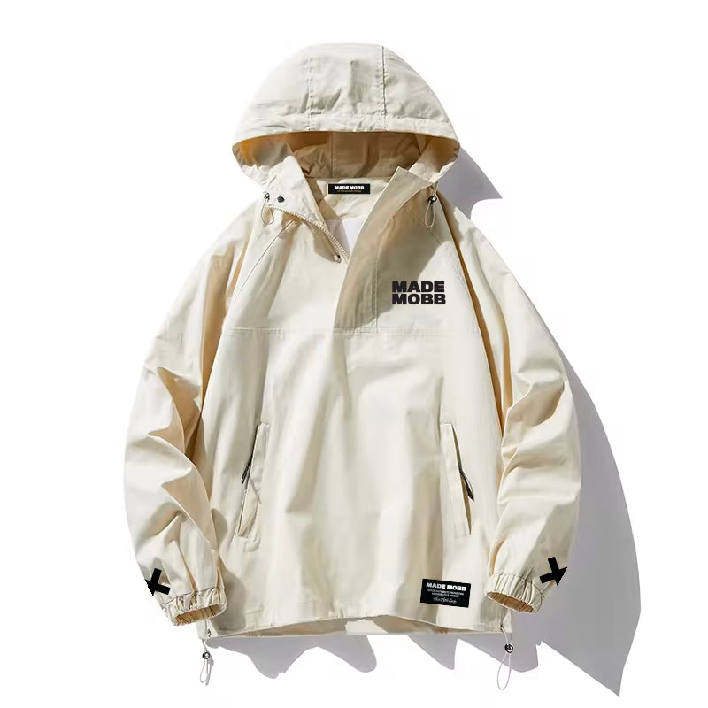 Kansas City Anorak Jacket Cream MADE MOBB