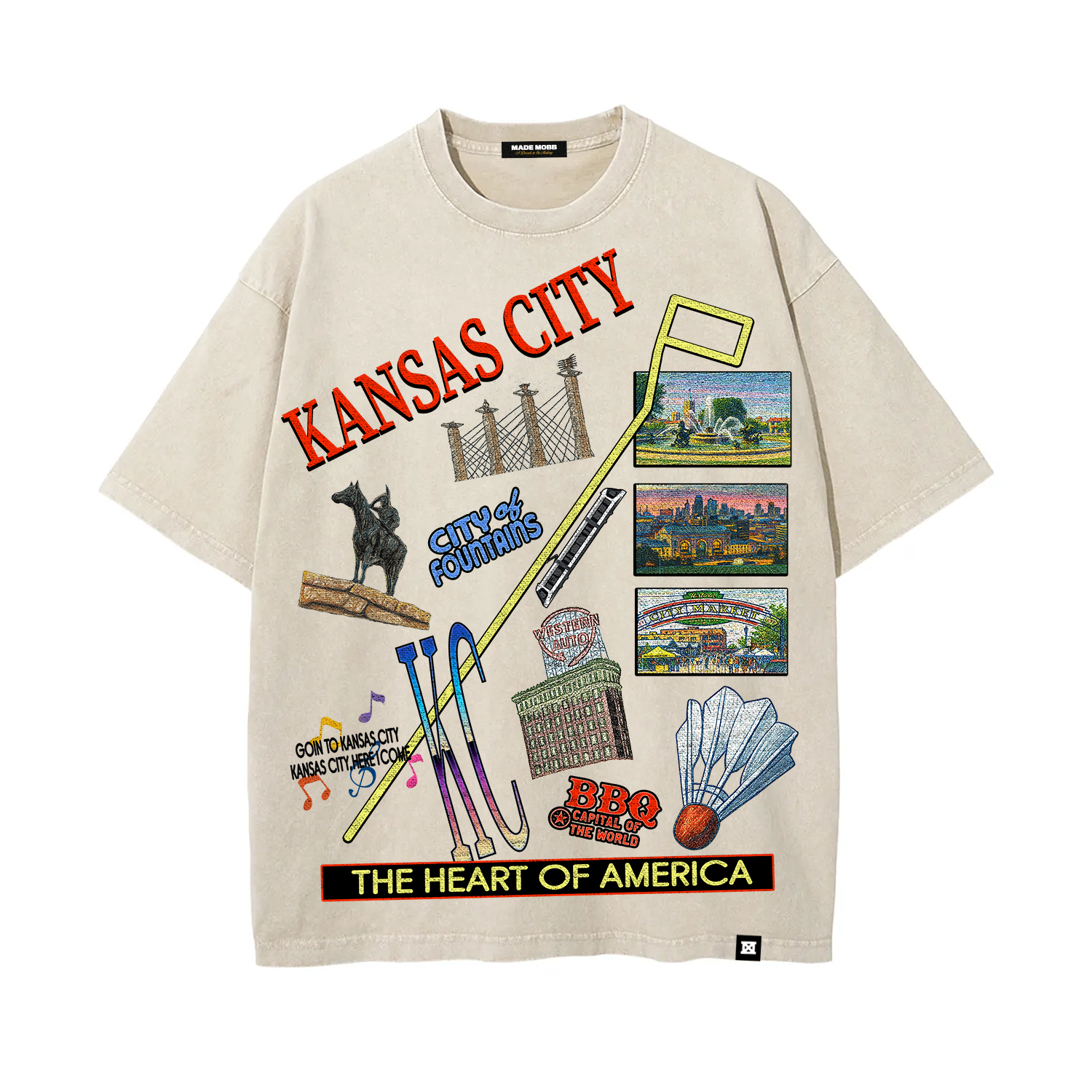 KC Souvenir Tee - Cream