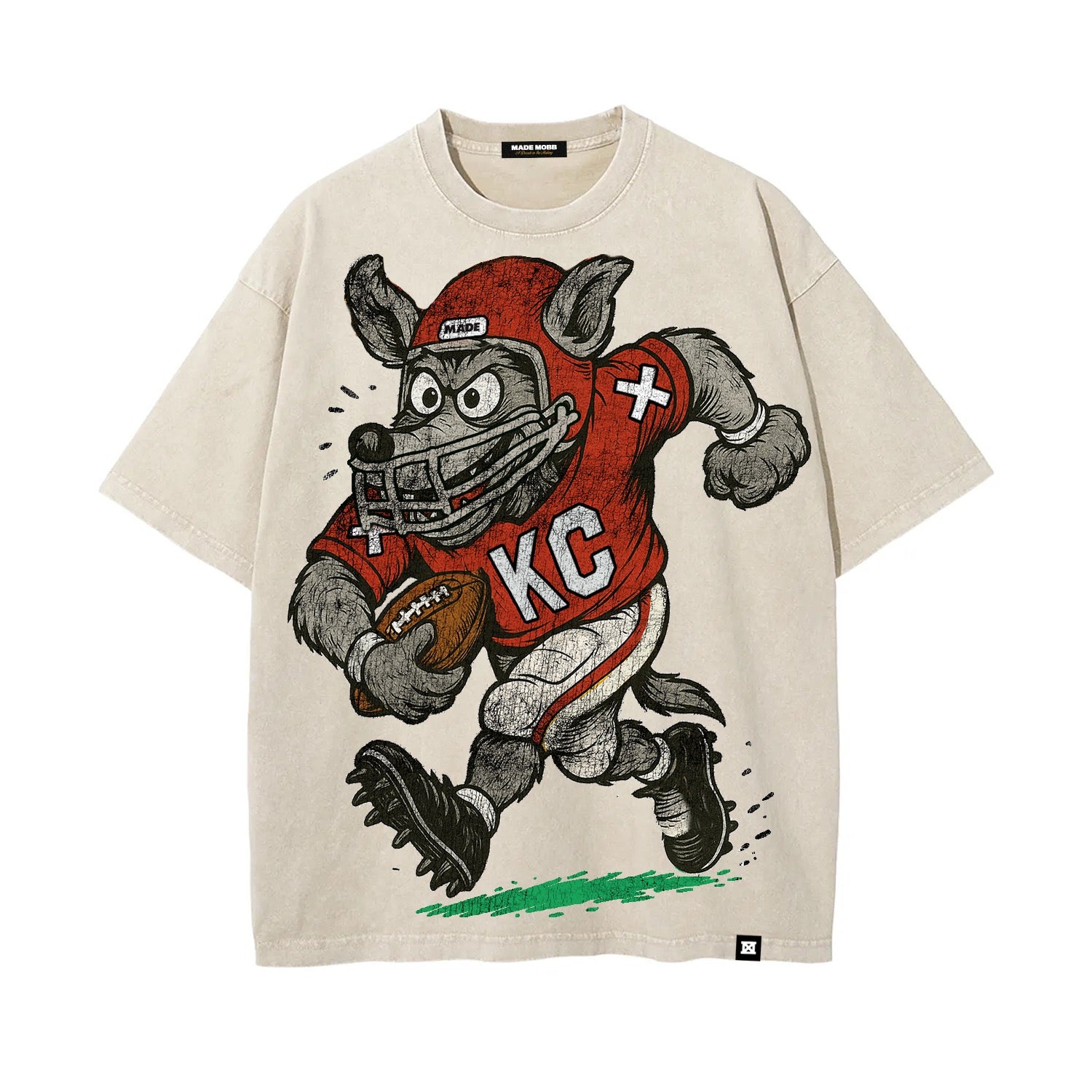 KC Wolfer Tee - Cream
