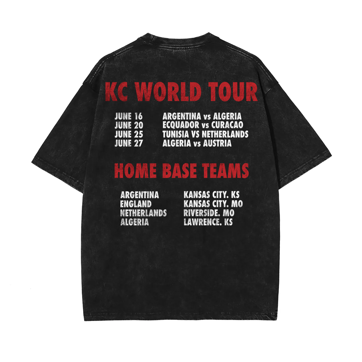 KC World Tour Tee - Black