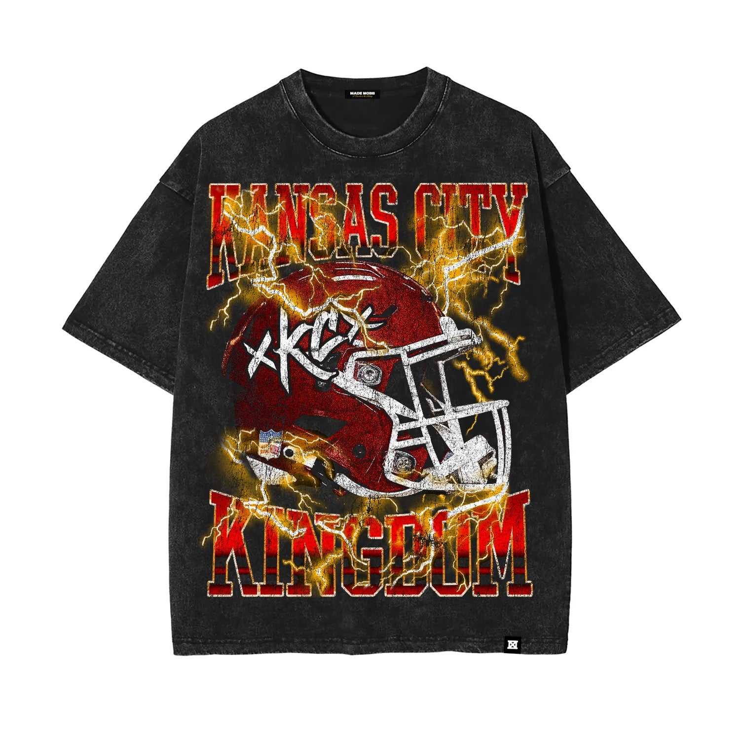 Kansas City Helmet Tee - Black