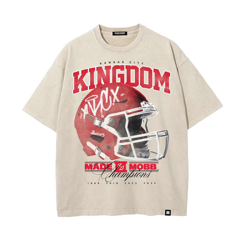 KINGDOM Helmet Tee V2 - Cream