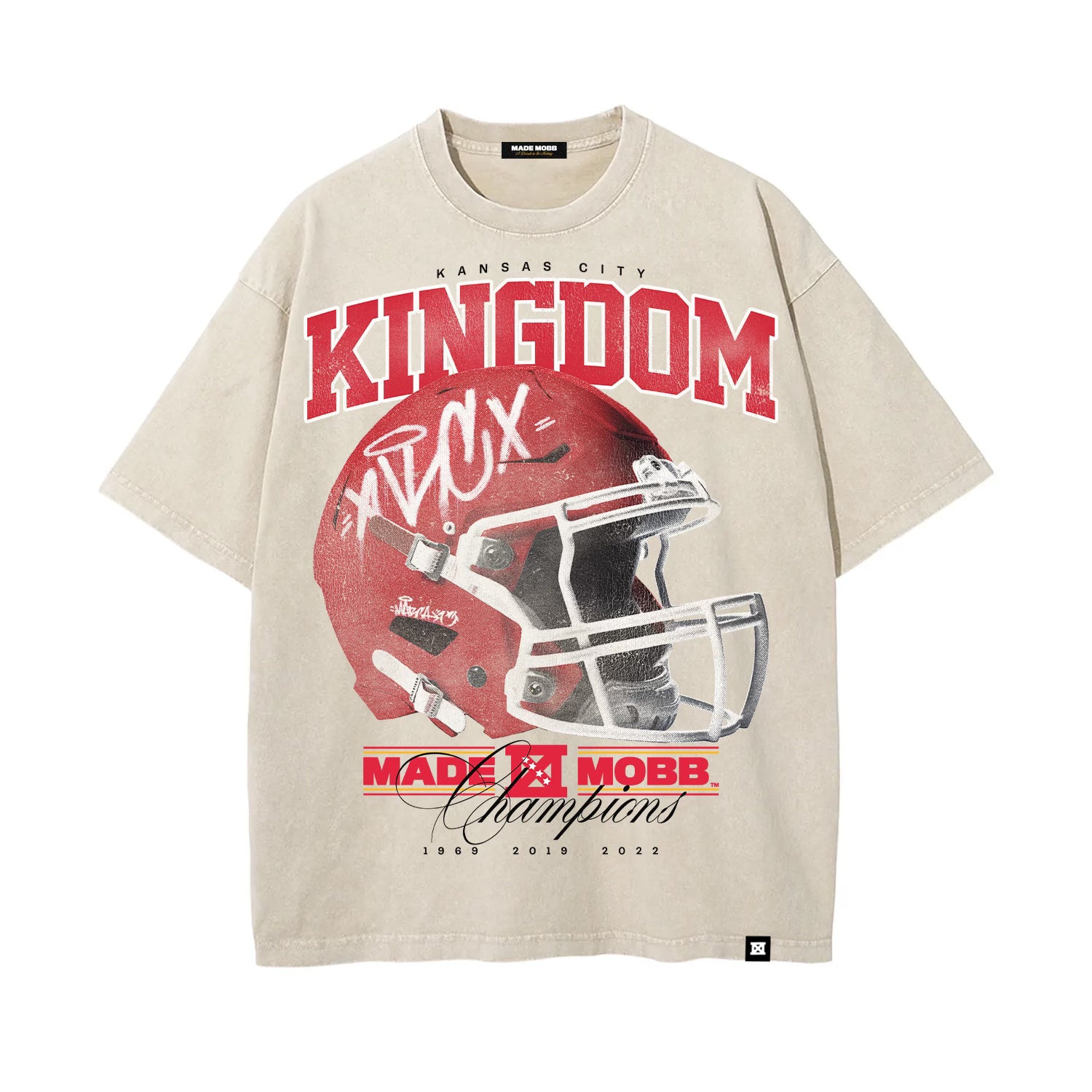 KINGDOM Helmet Tee - Cream