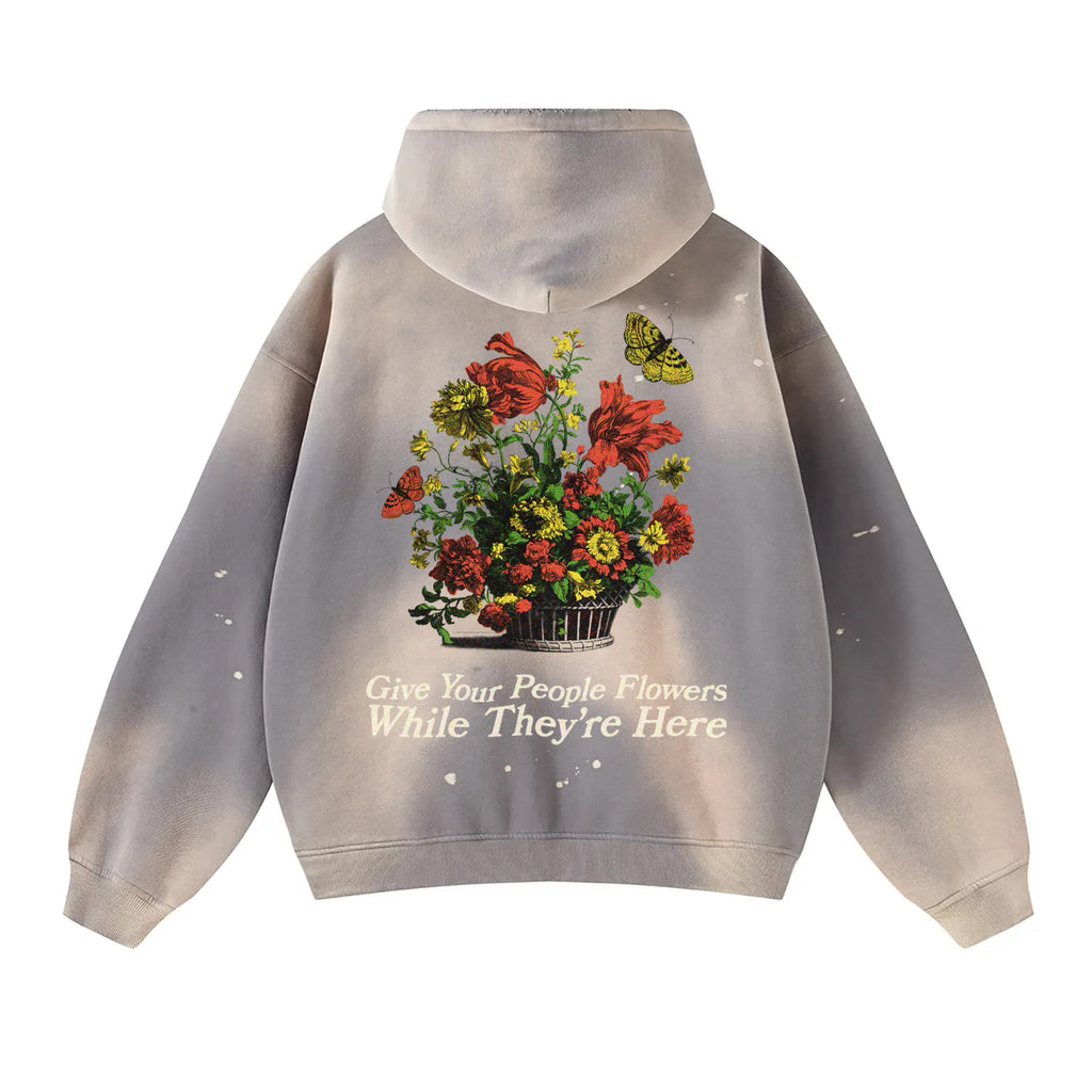 Marigold Hoodie - Ash Grey…