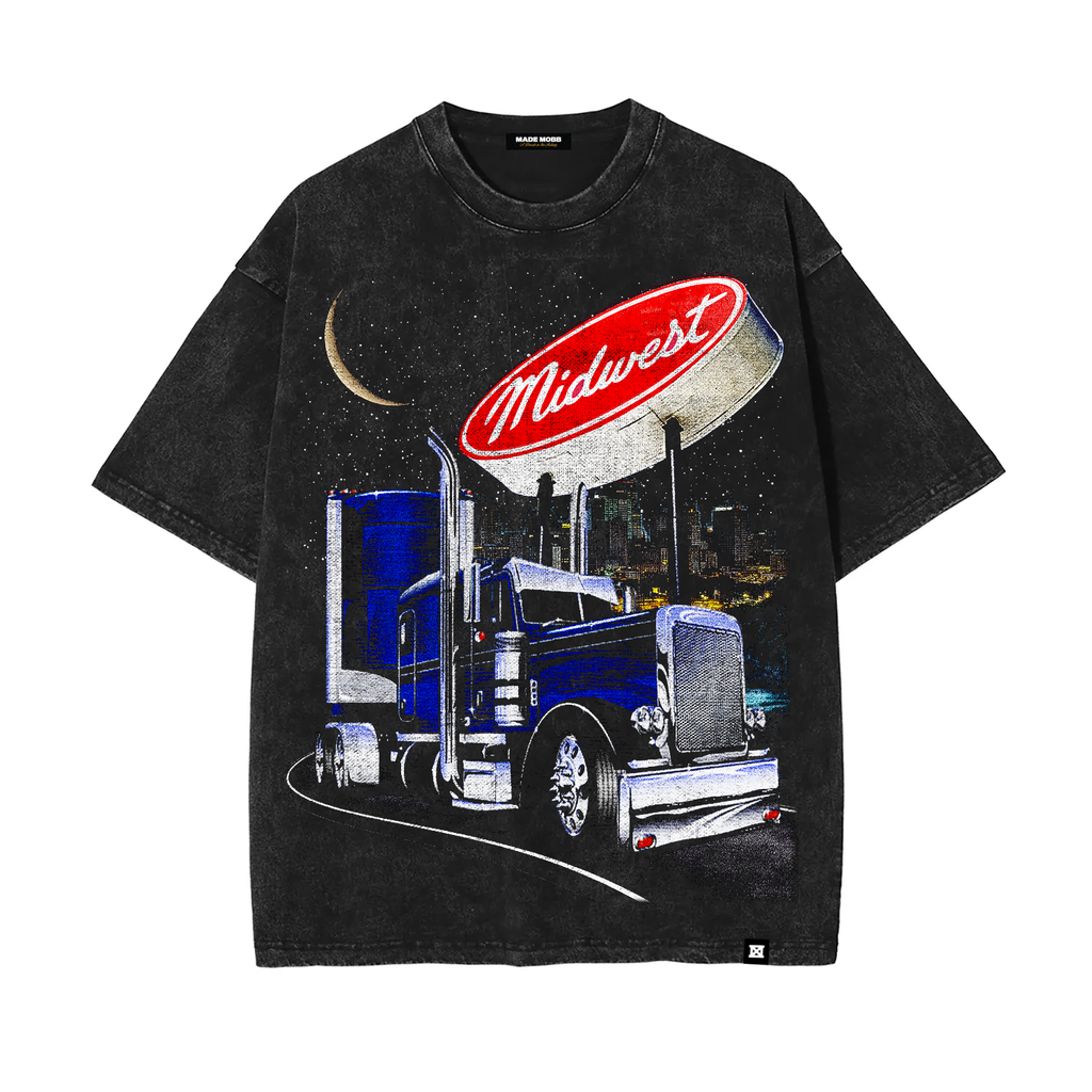 Midwest Trucker Tee - Black