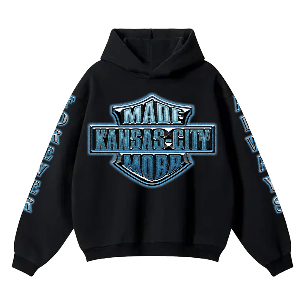 Kansas City Motor Hoodie- Black