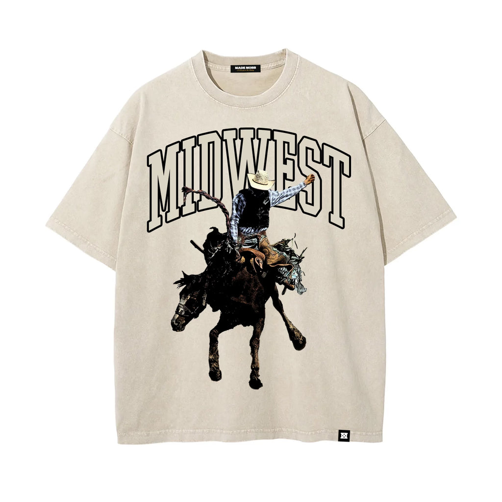 MIDWEST Cowboy Tee - Cream