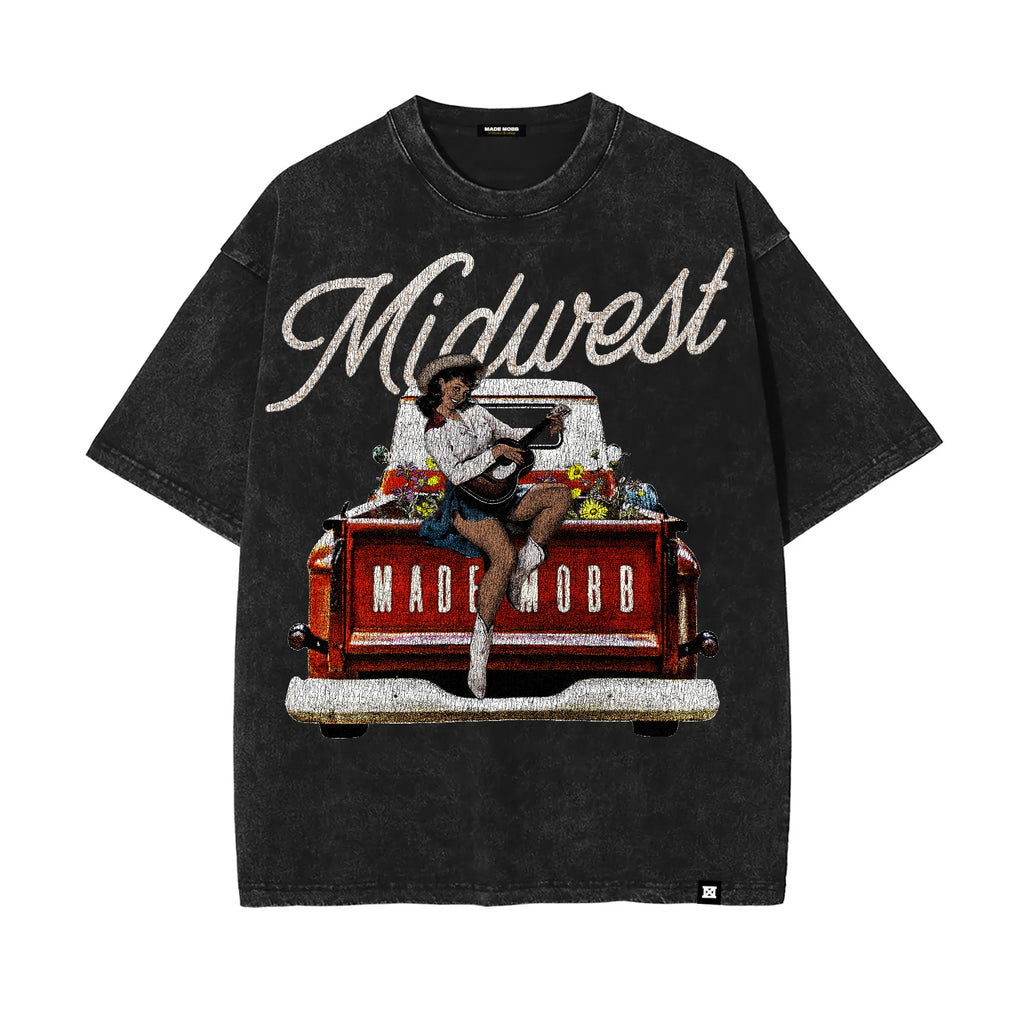 MIDWEST Cowgirl Tee - Black