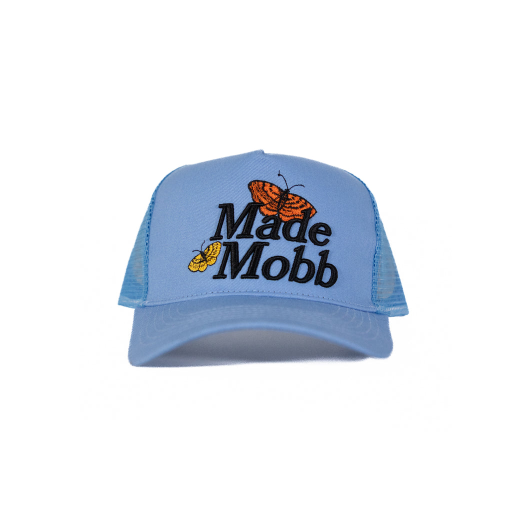 MADE MOBB Butterfly Mesh Hat - Sky Blue