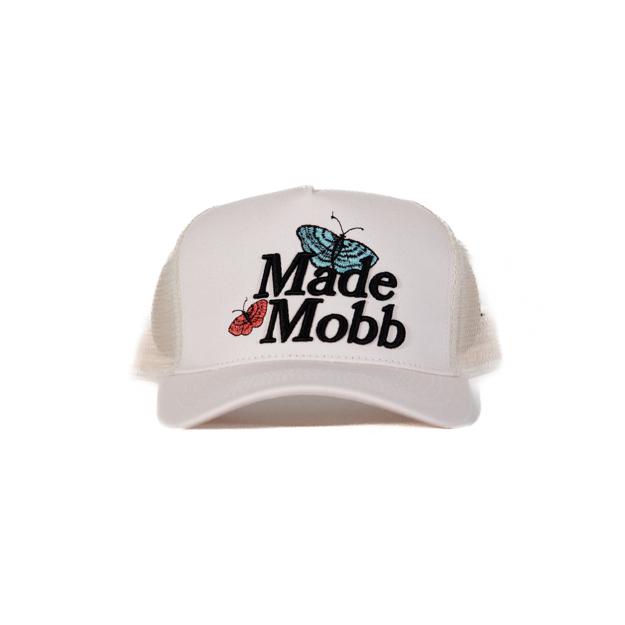 MADE MOBB Butterfly Mesh Hat - Cream