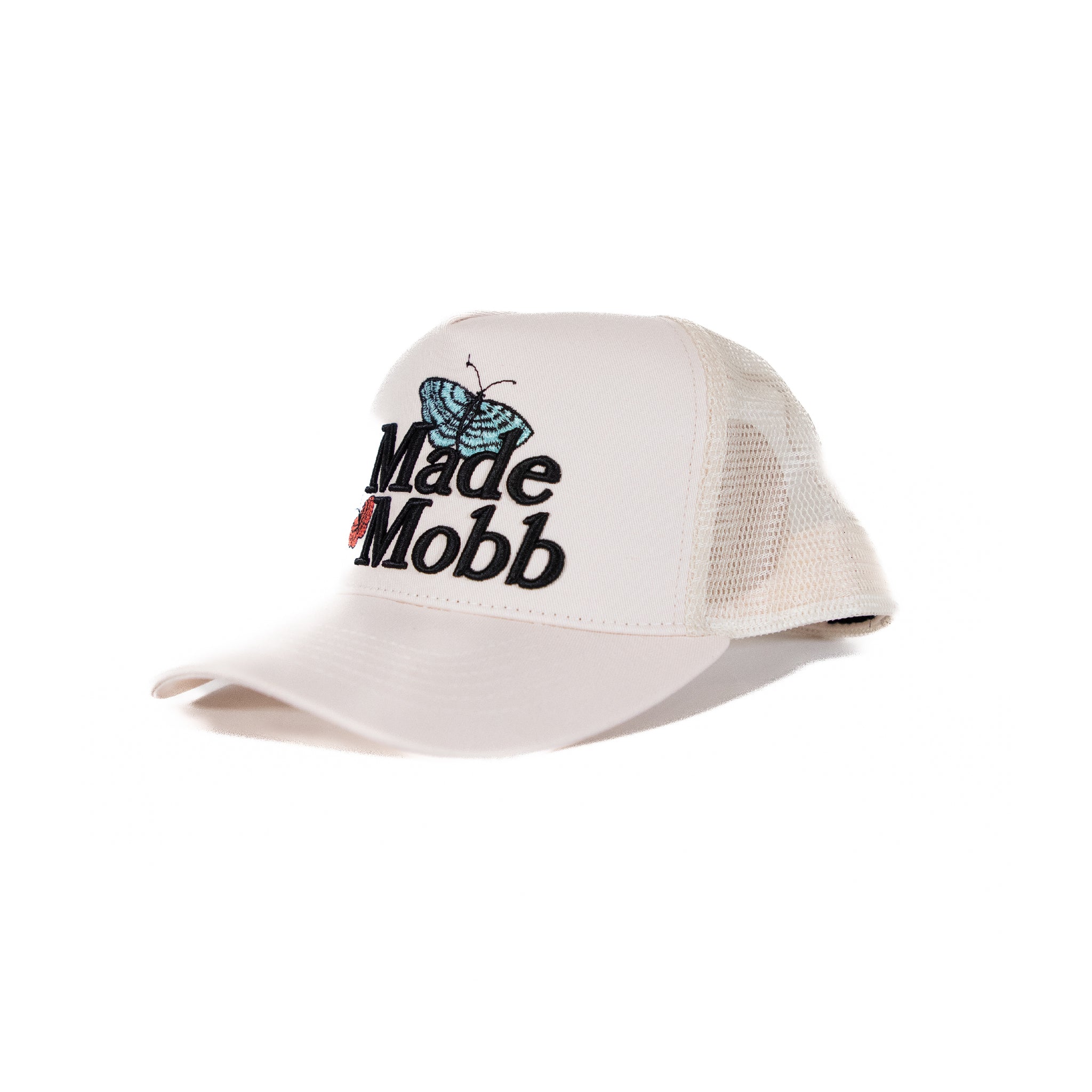 MADE MOBB Butterfly Mesh Hat - Cream