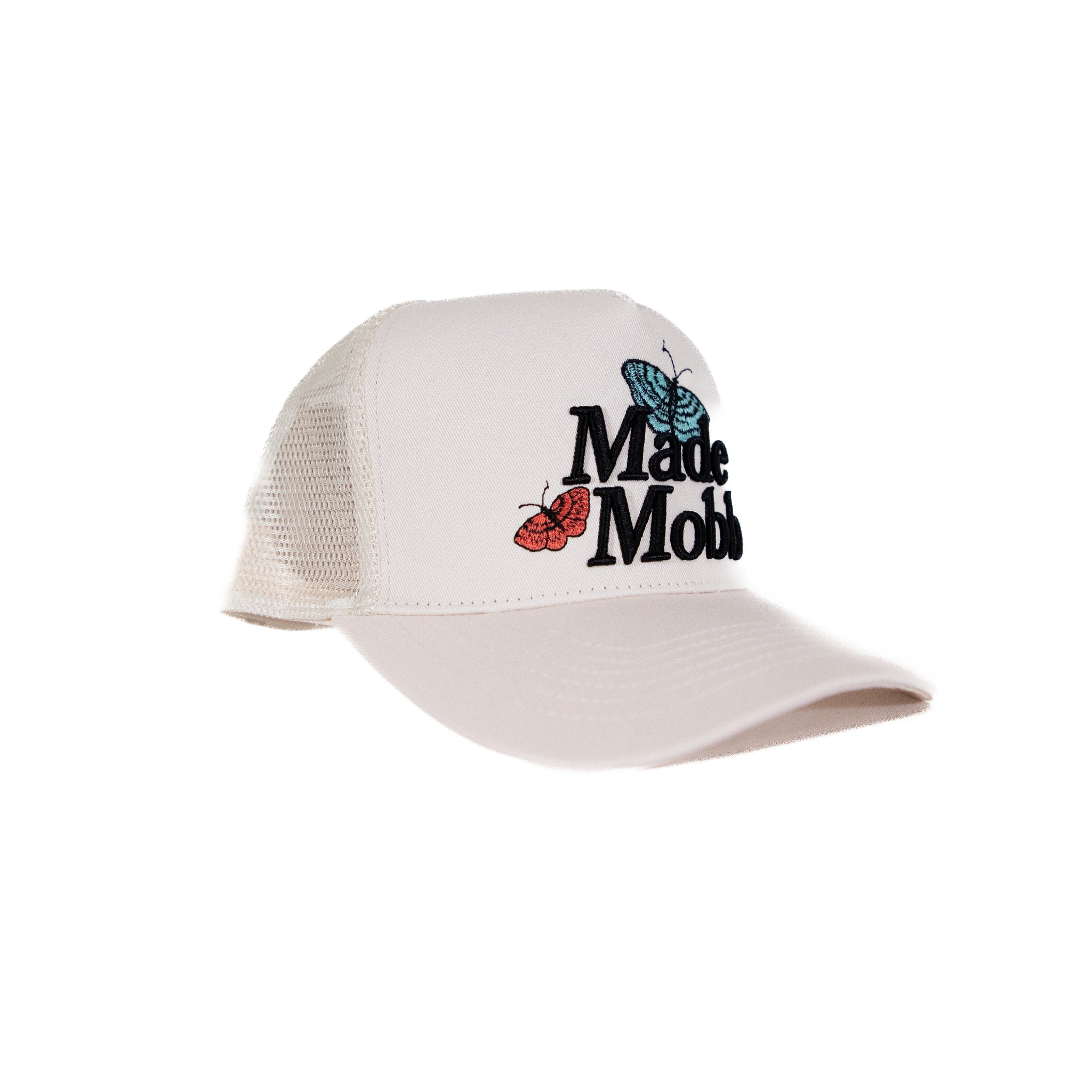 MADE MOBB Butterfly Mesh Hat - Cream