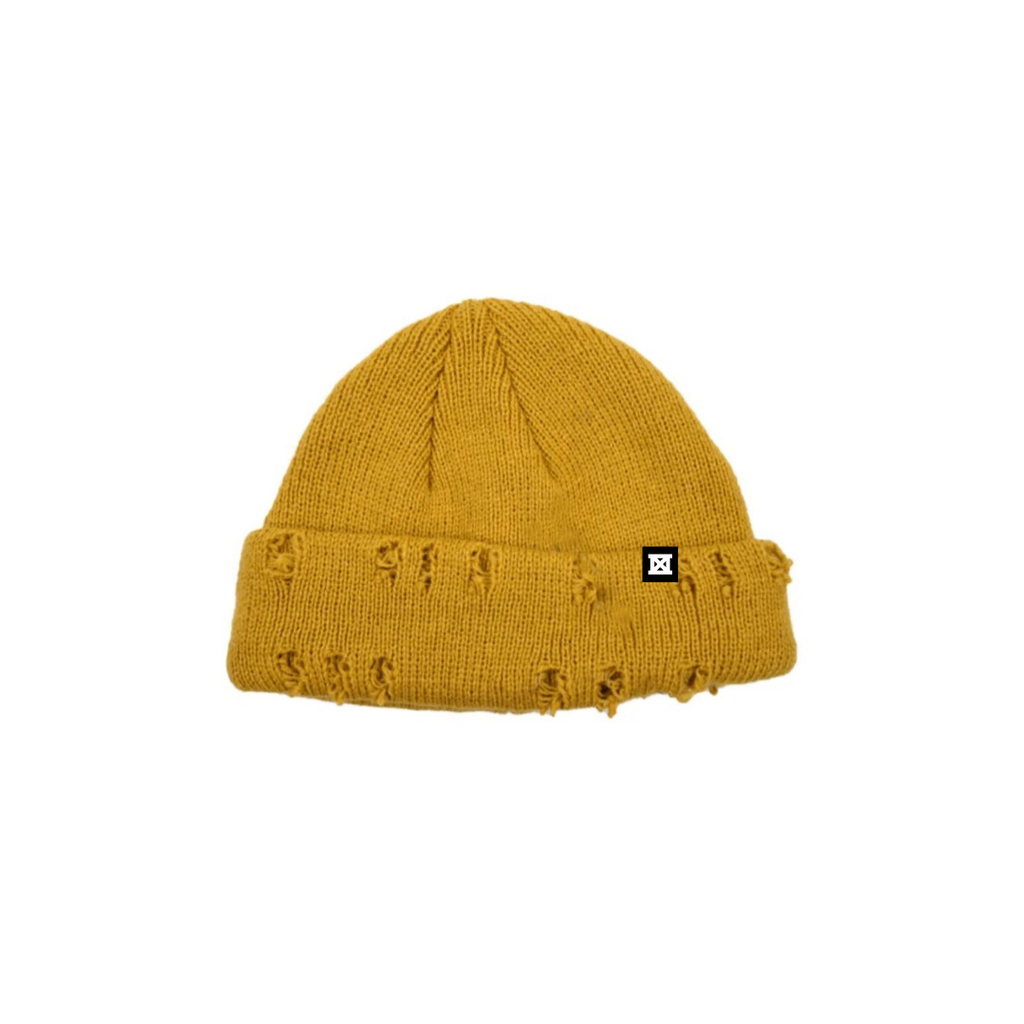 MADE Distressed Beanie - Mustard