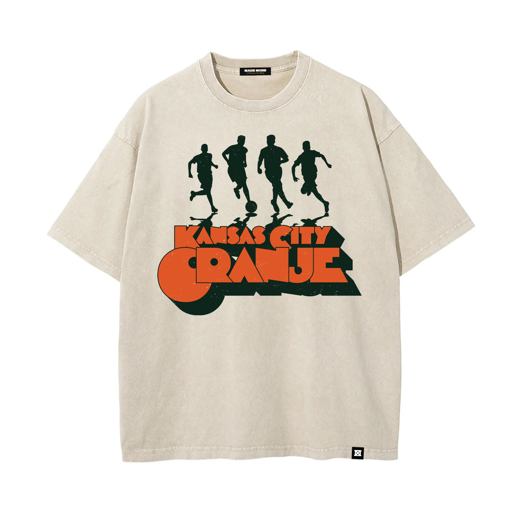 KC Orange Tee - Cream