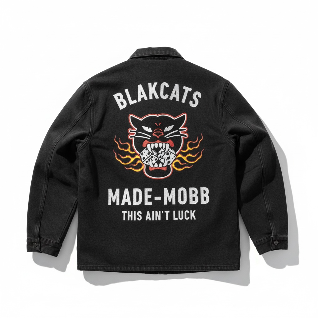 BLAKCATS Mechanic Jacket - Black Denim