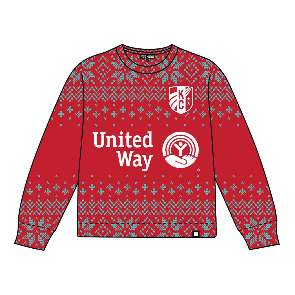 KC CURRENT Holiday Knit Sweater - UNITED WAY X MADE MOBB