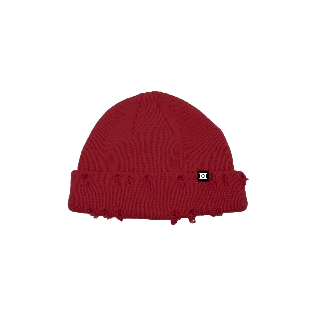 MADE Distressed Beanie - Brick Red