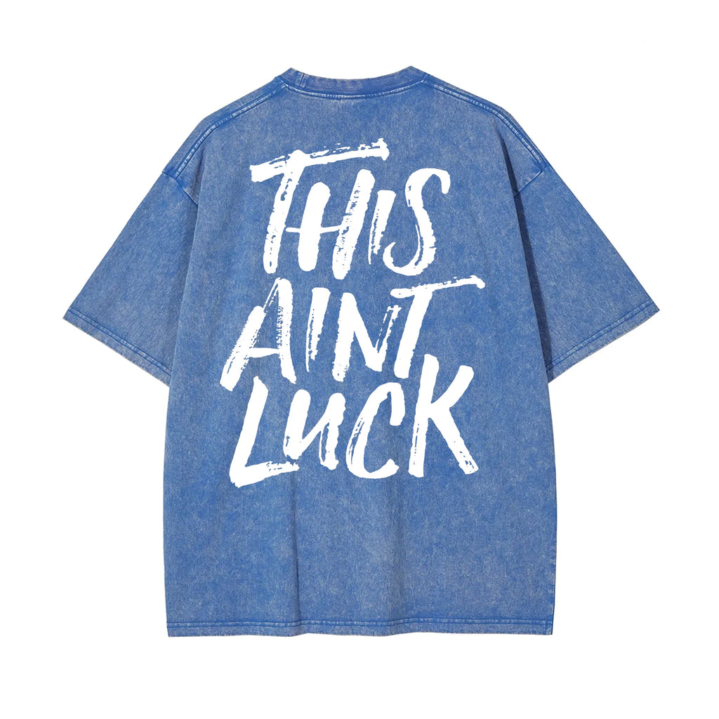 This Ain't Luck Tee - Spring Blue