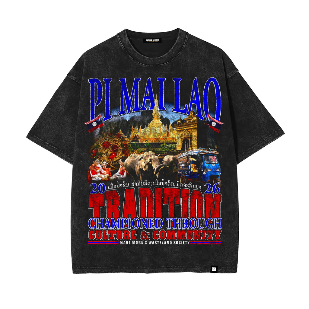PI MAI LAO Tee - Wasteland Society X MADE MOBB