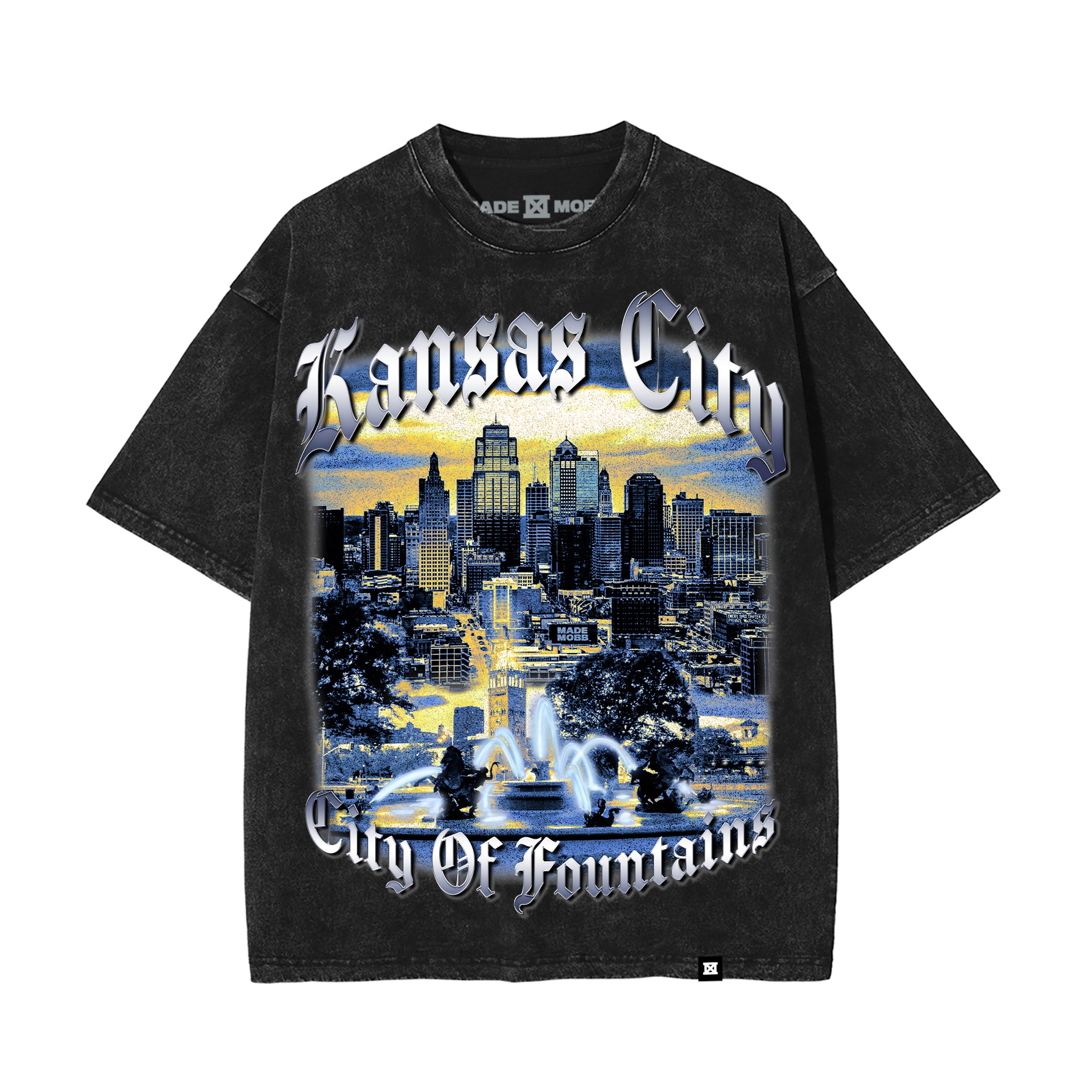 KC City of Fountains Tee - Black